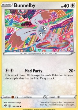 Bunnelby Pokemon card from Darkness Ablaze