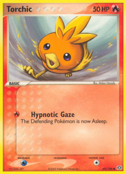 Torchic Pokemon card from EX Emerald