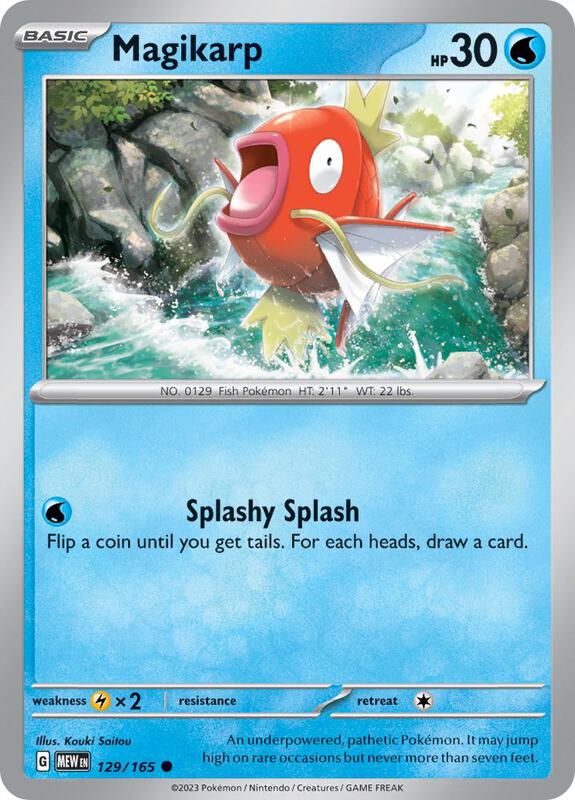 Magikarp Pokemon card from SV: Scarlet & Violet 151