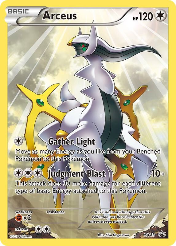 Arceus - XY83 Pokemon card from XY Promos