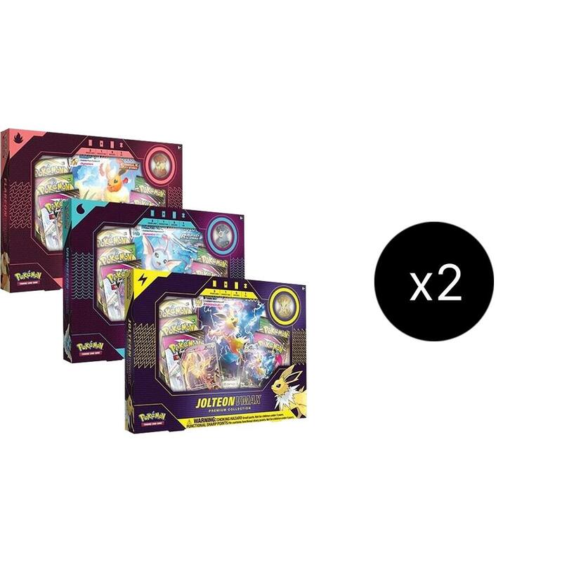 Eevee Evolution VMAX Premium Collection Case Pokemon card from TCG: Tempest