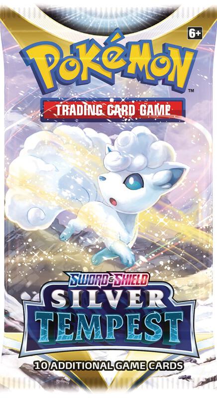Silver Tempest Booster Pack Pokemon card from SWSH12: Silver Tempest