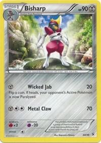 Bisharp Pokemon card from Kalos Starter Set