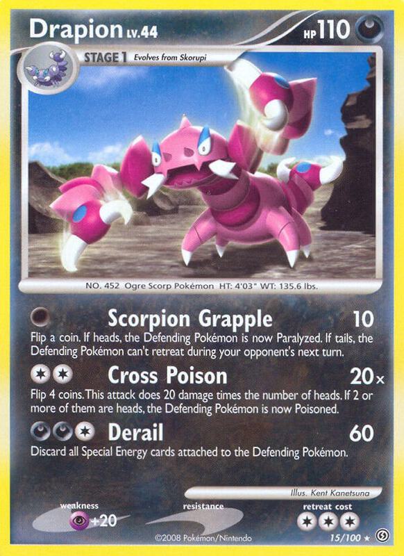 Drapion Pokemon card from Stormfront