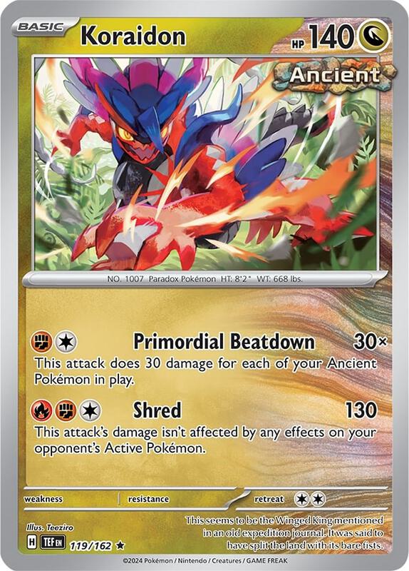 Koraidon Pokemon card from Deck Exclusives