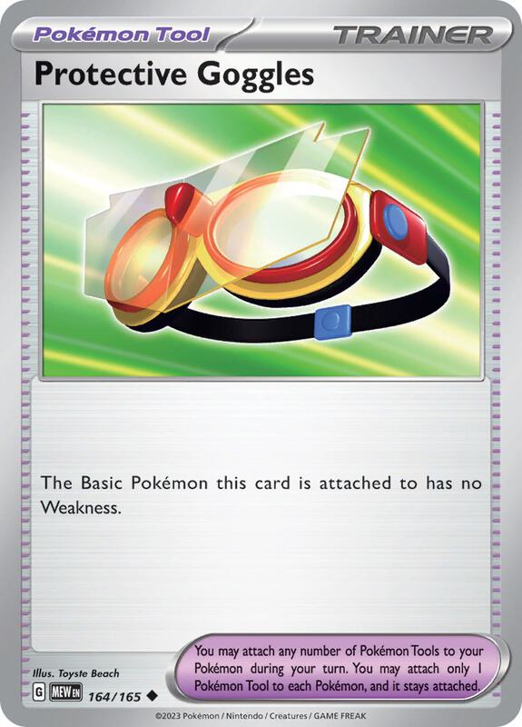 Protective Goggles Pokemon card from SV: