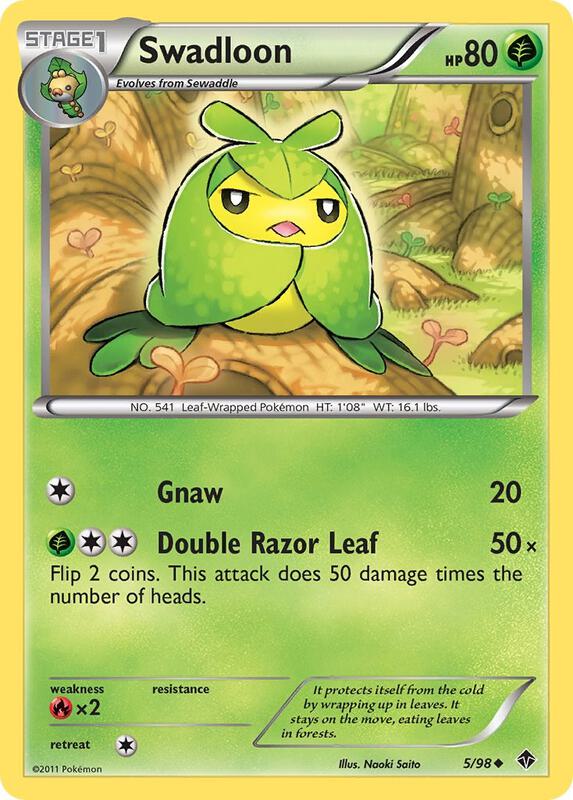 Swadloon (5) Pokemon card from Emerging Powers