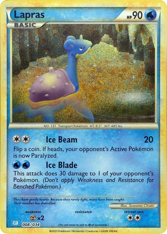 Lapras Pokemon card from Trading Card Game Classic