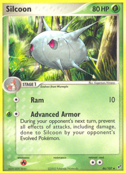 Silcoon (Holo) Pokemon card from EX Deoxys
