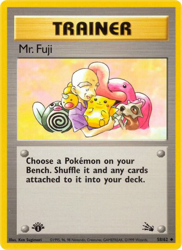 Mr. Fuji Pokemon card from Fossil