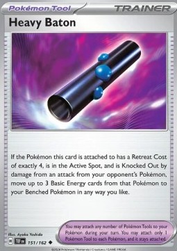 Heavy Baton Pokemon card from Temporal Forces