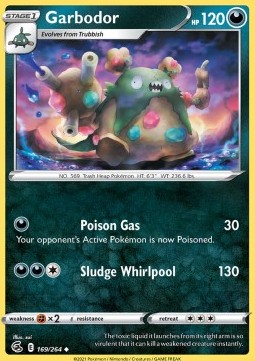 Garbodor Pokemon card from Fusion Strike