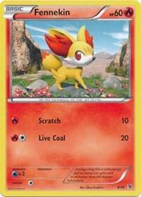Fennekin Pokemon card from Kalos Starter Set