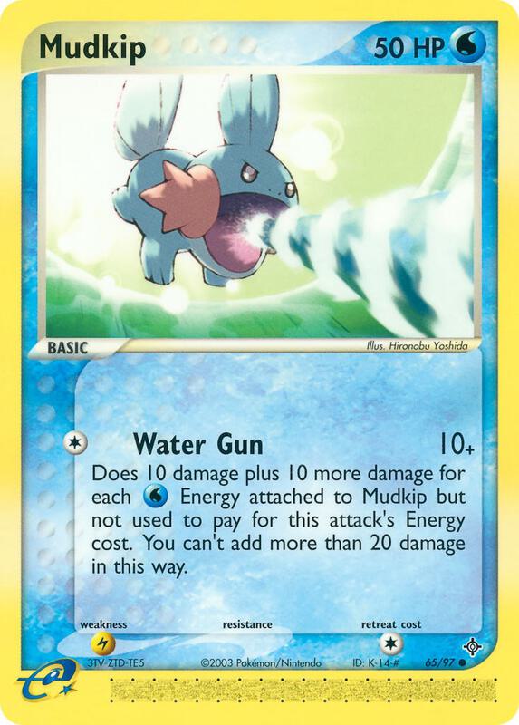 Mudkip Pokemon card from Dragon
