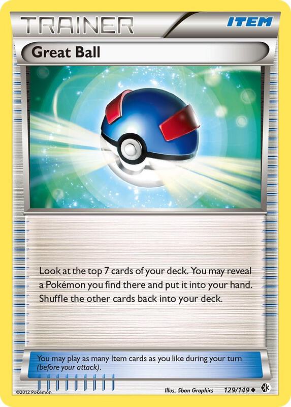 Great Ball Pokemon card from Boundaries Crossed