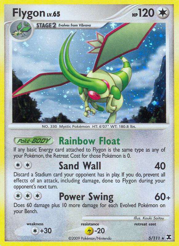 Flygon Pokemon card from Rising Rivals