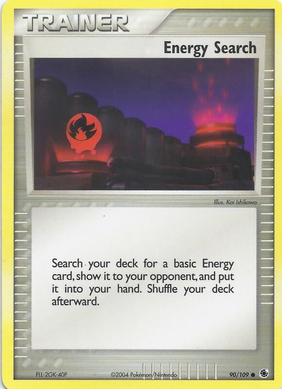 Energy Search Pokemon card from EX Battle Stadium