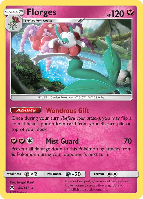 Florges Pokemon card from SM - Forbidden Light