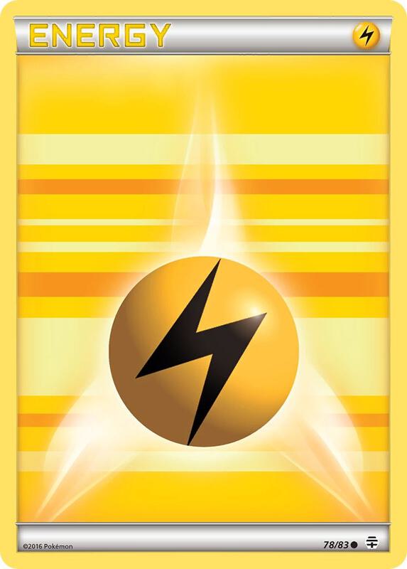 Lightning Energy Pokemon card from Generations