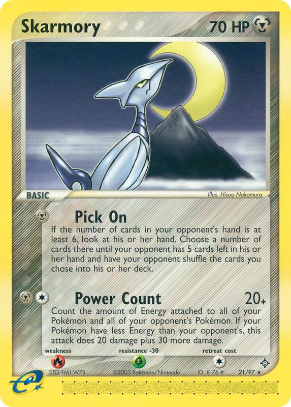 Skarmory Pokemon card from Dragon