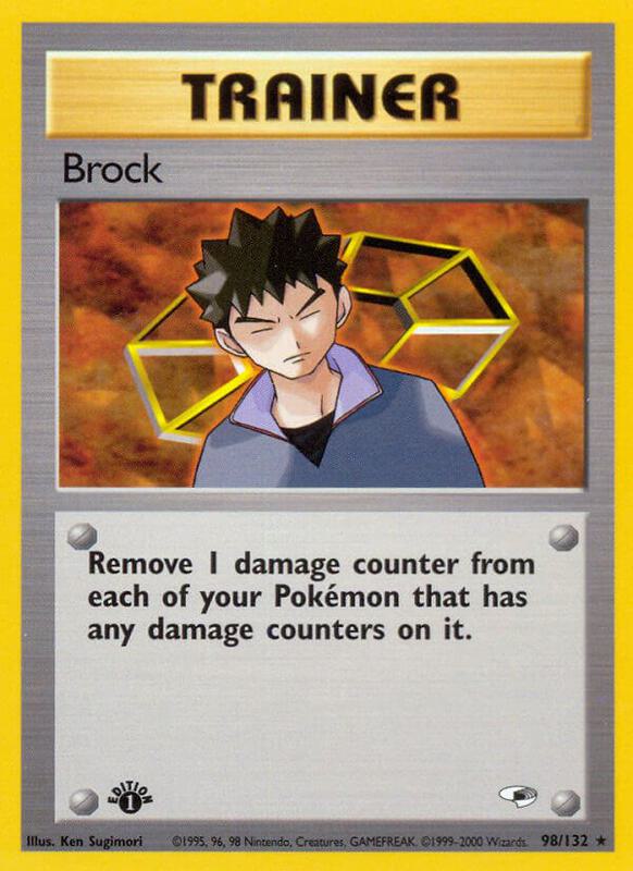 Brock (98) Pokemon card from Gym Heroes