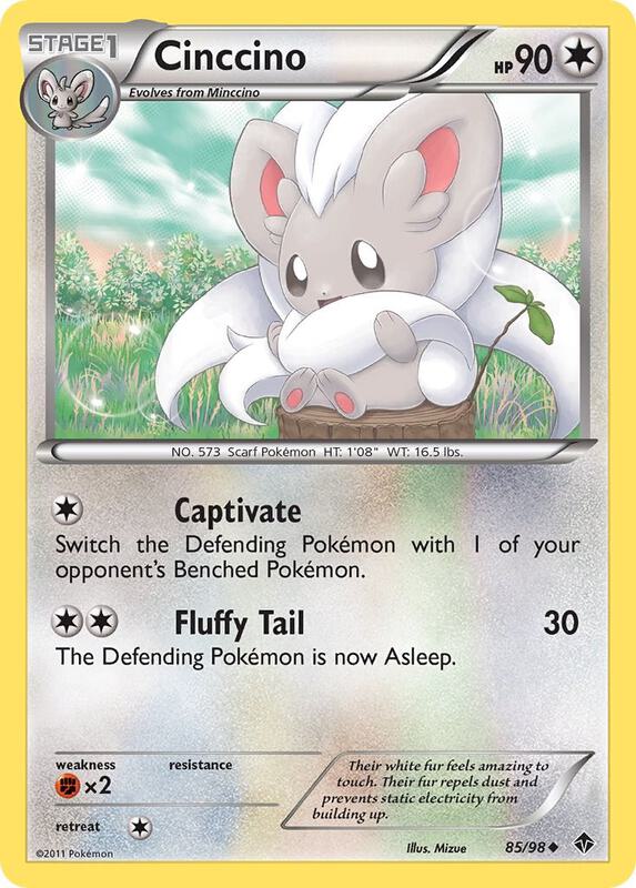 Cinccino Pokemon card from Emerging Powers