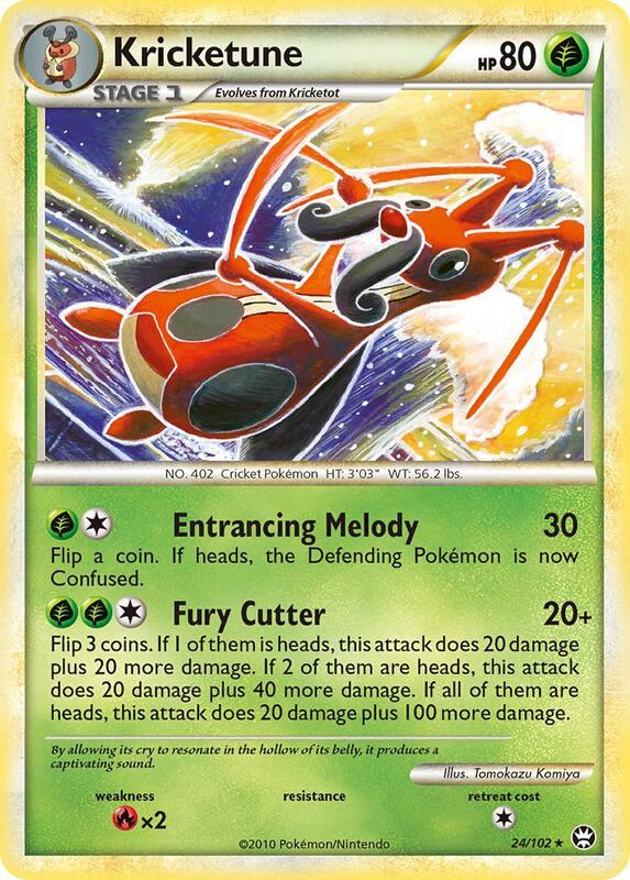 Kricketune Pokemon card from Triumphant