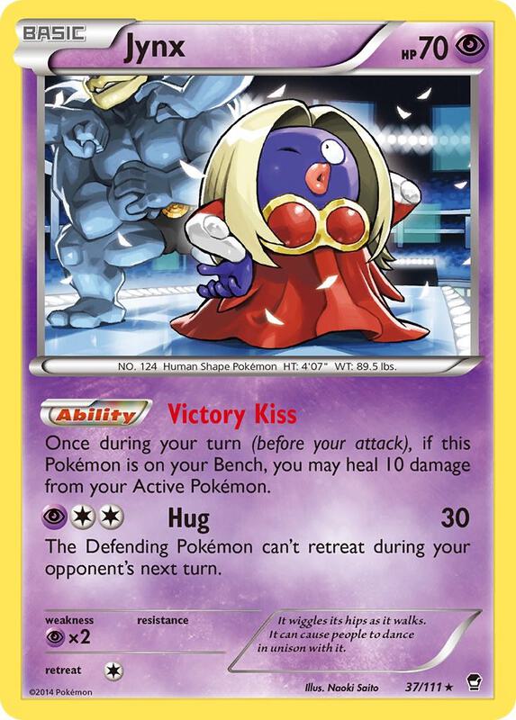 Jynx Pokemon card from XY - Furious Fists