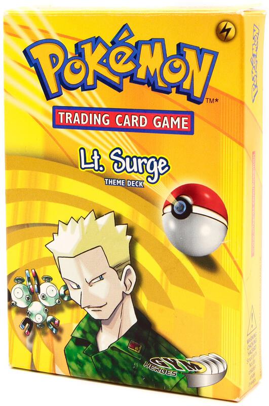 Gym Heroes Theme Deck - "Lt. Surge" Pokemon card from Gym Heroes
