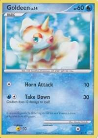 Goldeen Pokemon card from DP Trainer Kit: Manaphy & Lucario