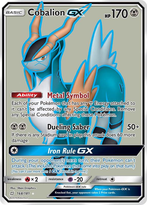 Cobalion GX (Full Art) Pokemon card from SM - Team Up