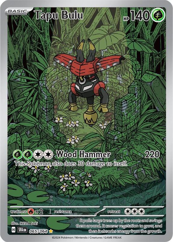 Tapu Bulu Pokemon card from SV: Shrouded Fable