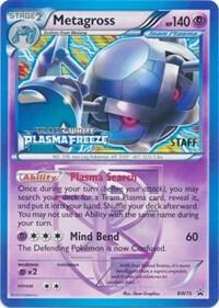 Metagross - BW75 (Team Plasma) (Prerelease) [Staff] Pokemon card from Black and White Promos