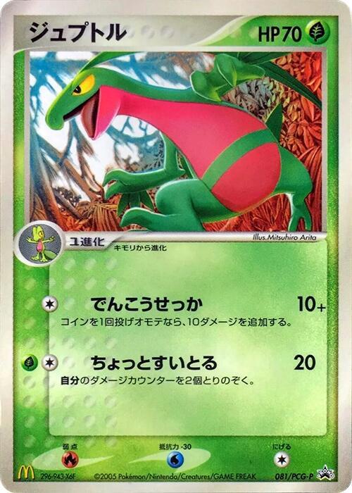 Grovyle - 081/PCG-P (Japanese) Pokemon card from PCG-P Promotional cards