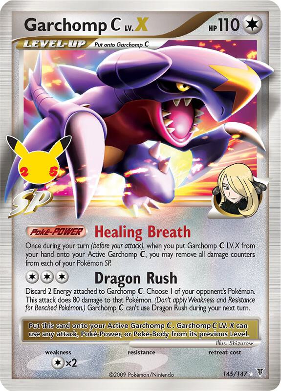 Garchomp C LV.X Pokemon card from Celebrations: Classic Collection