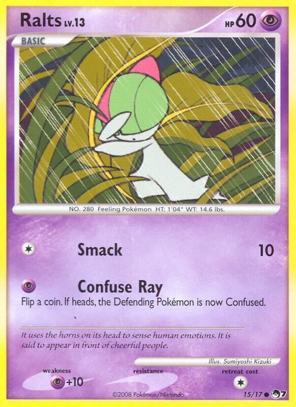 Ralts Pokemon card from POP Series 7