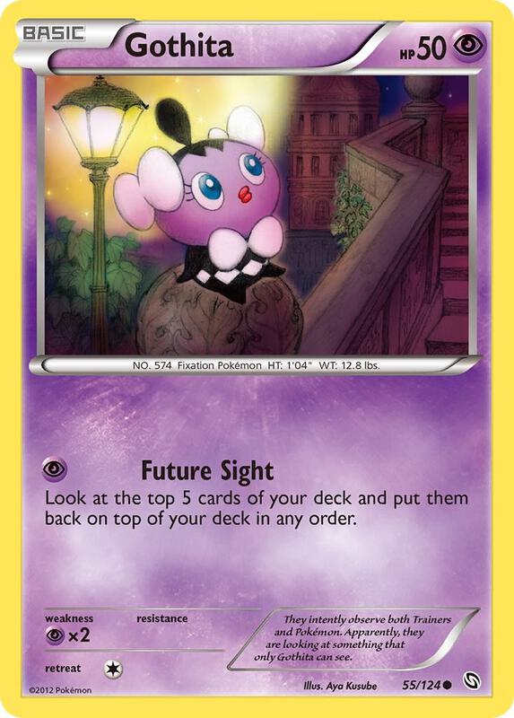 Gothita Pokemon card from Dragons Exalted