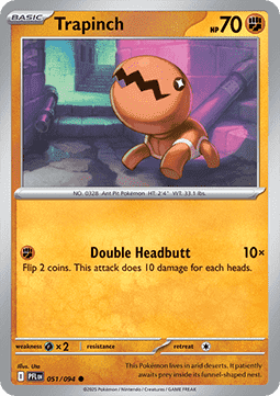 Trapinch Pokemon card from Phantasmal Flames