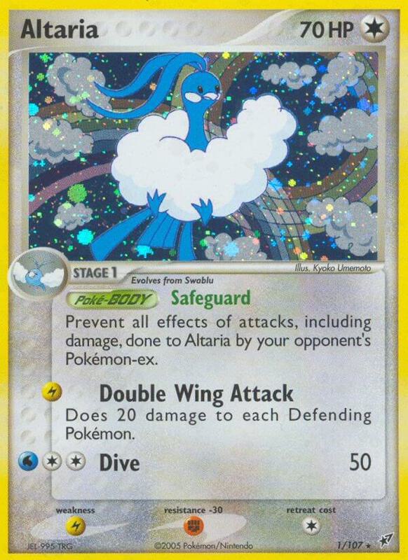 Altaria Pokemon card from Deoxys
