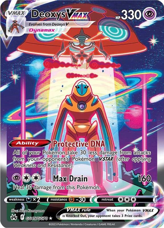 Deoxys VMAX Pokemon card from Crown Zenith: Galarian Gallery