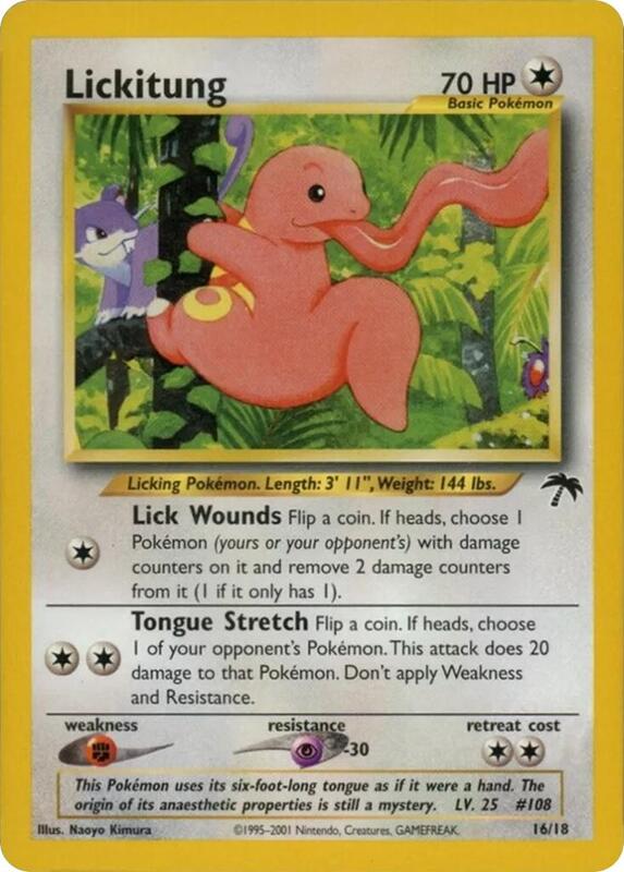 Lickitung Pokemon card from Southern Islands