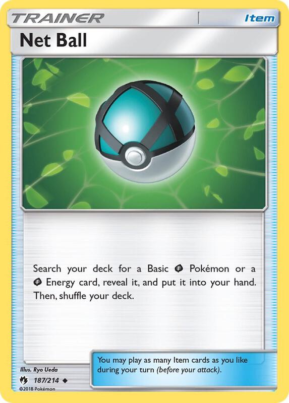 Net Ball Pokemon card from SM - Lost Thunder