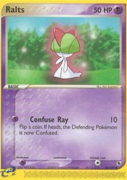 Ralts Pokemon card from EX Ruby Sapphire