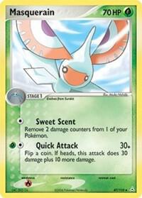Masquerain Pokemon card from Holon Phantoms