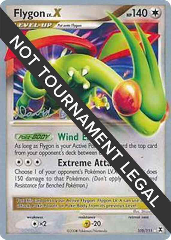 Flygon LV.X - 2009 (David Cohen) Pokemon card from World Championship Decks