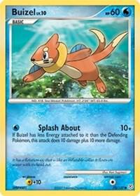 Buizel Pokemon card from Diamond and Pearl