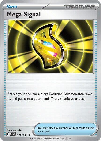 Mega Signal Pokemon card from ME01: Mega Evolution