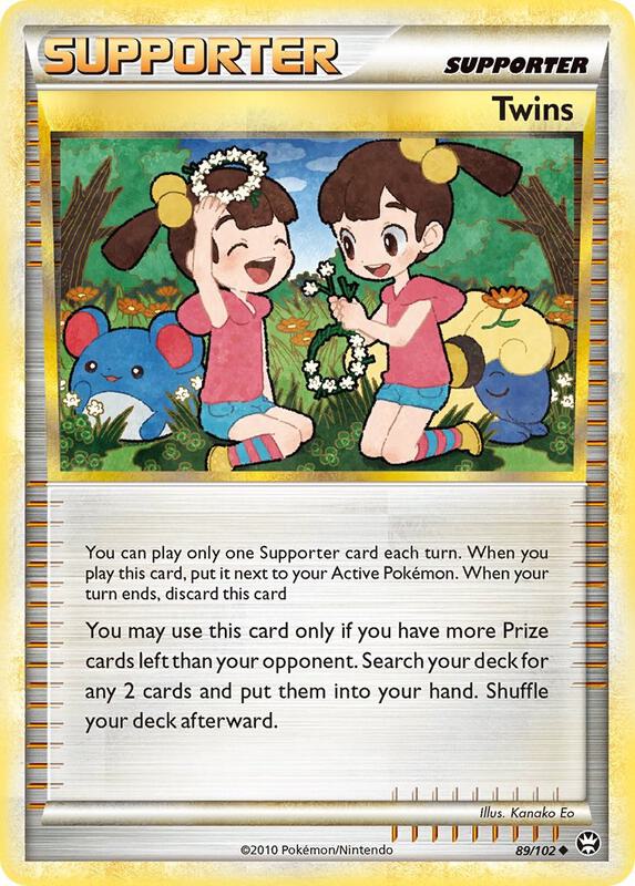 Twins Pokemon card from Triumphant