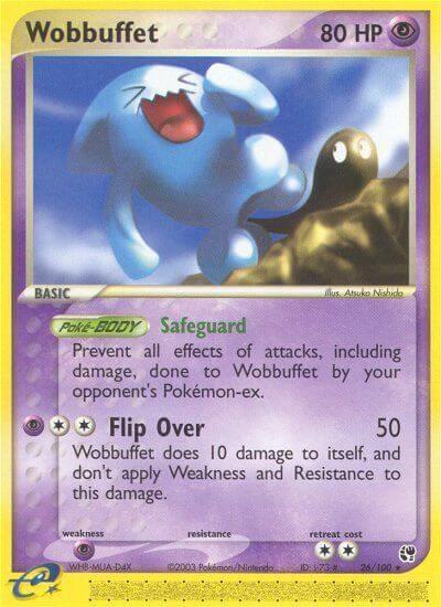 Wobbuffet Pokemon card from Sandstorm