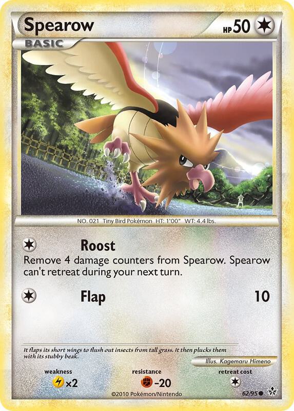 Spearow Pokemon card from Unleashed